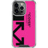 Black and Pink Arrows iPhone 16 Pro Clear Case